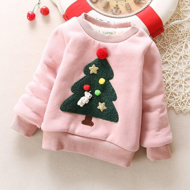 

ExactlyFZ Winter Children Outerwear Coat Baby Girl Clothes Christmas Plus Velvet Thick Sweater Warm Coat Kids Girls Tracksuit1, Picture color
