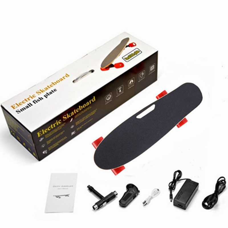 

Daibot Child Electric Scooter Four Wheel Electric Scooters 150W Single Motor Portable Wireless Remote Mini Electric Skateboard, Red