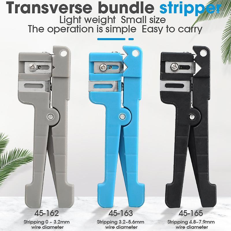 

45-162 45-163 45-165 Fiber Optic Stripper/Optical Fiber Jacket Stripper 45-163 Stripper / Optic Stripper/Cleaver/Slitter1
