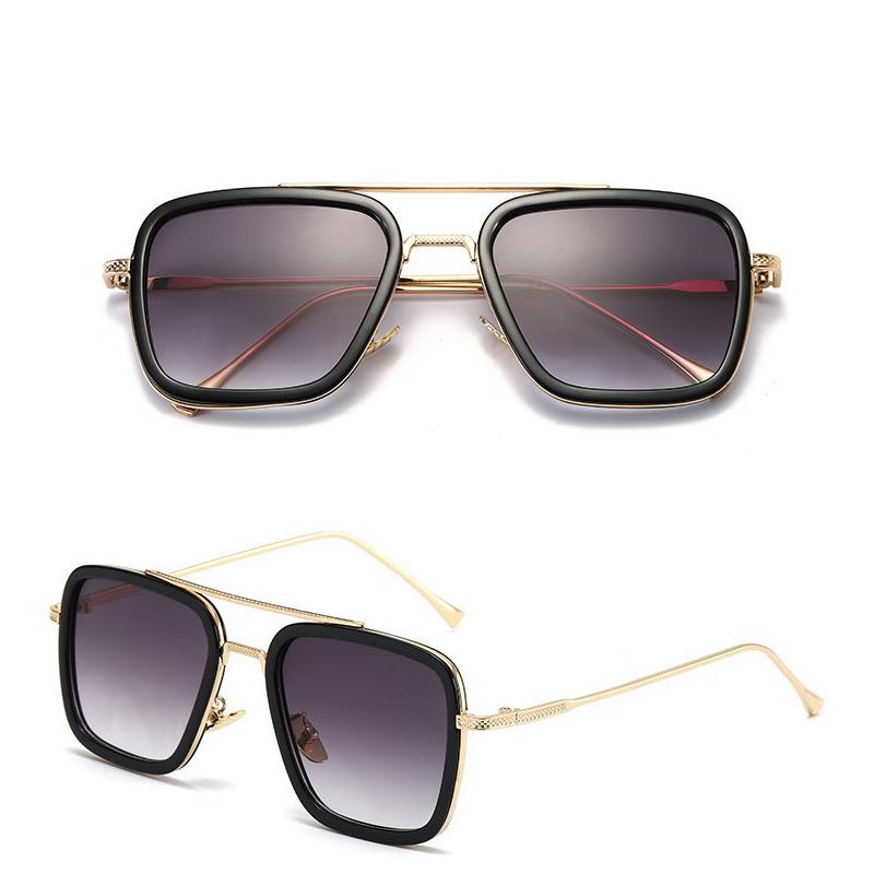 

Sunglasses 2021 Fashion Metal Women Brand Designer Square Sun Glasses Men Vintage Color Lens Eyewear Ladies Travel Oculos