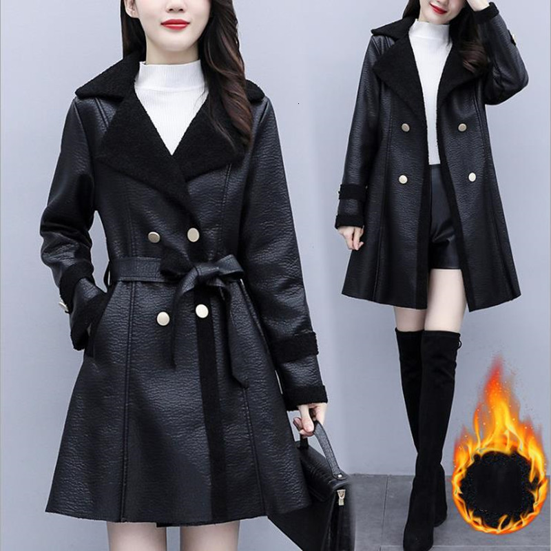 

Large Female Stuffed Winter Fitted with Skin From Plutonium New Coat 2021 7oij, Black