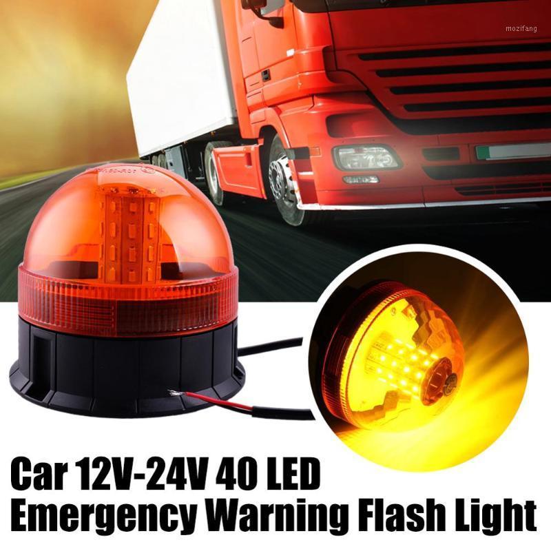 

40 60 80 LED Car Emergency Warning Alarm Flashing Strobe Beacon Flash Light Amber For Truck Bus Engineering Vehicle 12-24V1