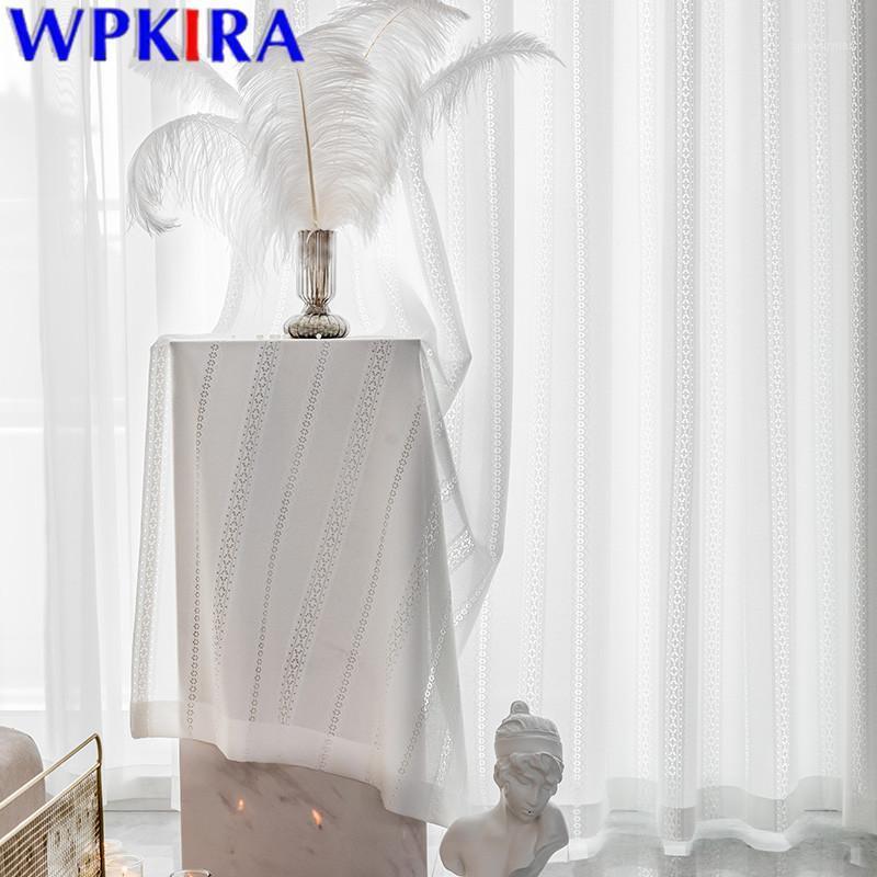 

Japanese Style White Tulle Curtain For Living Room Sun Protection Window Screen Hollow Out Bay Window Blinds Drape W-AD6391