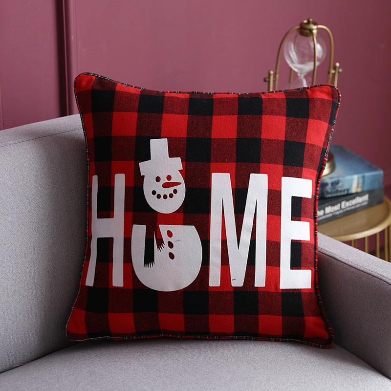 

New Arrival christmas cushion cover 45x45 Decorative PillowCase Fashion christmas Design Cushion Cover For Sofa Seat JSD01, Snowman