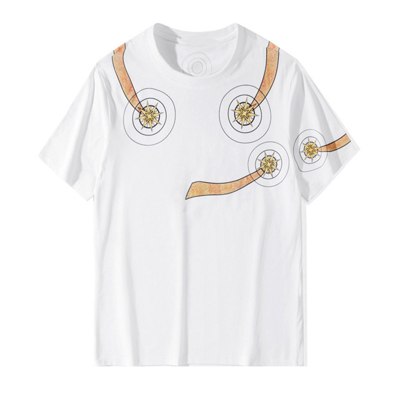 

20ss Summer Mens stylist T Shirts Fashion Casual Couples Short Sleeves High Quality Comfortable Crew Neck Men Women T-Shirts Aries Printing, White