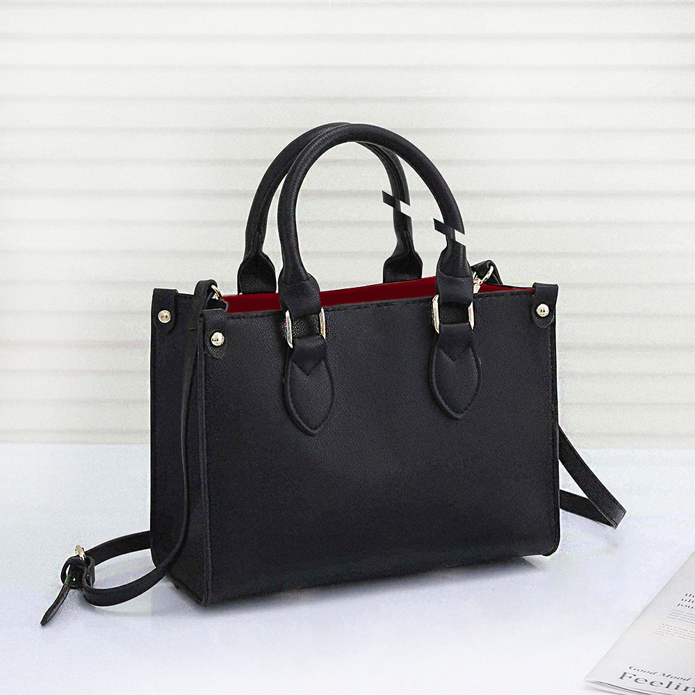 

Handbag Women Luxurys Designers Bags 2022 5-color Casual travel ribbon tote bag Genuine Leather fashion shoulder bag's wallet 208# 25*19*11cm, Black