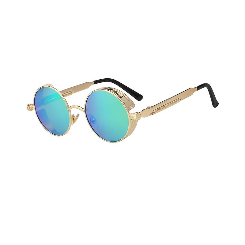 

Classic Mirror Vintage Retro Round Steampunk Sunglasses Steam Punk Men