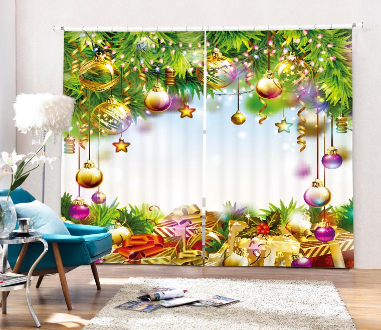 

Luxury 3D Blackout Window Curtains For Living room Bedding room Home Decorative Drapes for Chirstmas Cotinas para sala