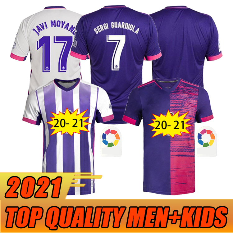 

20 21 Real Valladolid JAVI MOYANO Mens Soccer Jerseys SERGI GUARDIOLA Enes UNAL Home Away High-quality Football Shirt, Black;yellow