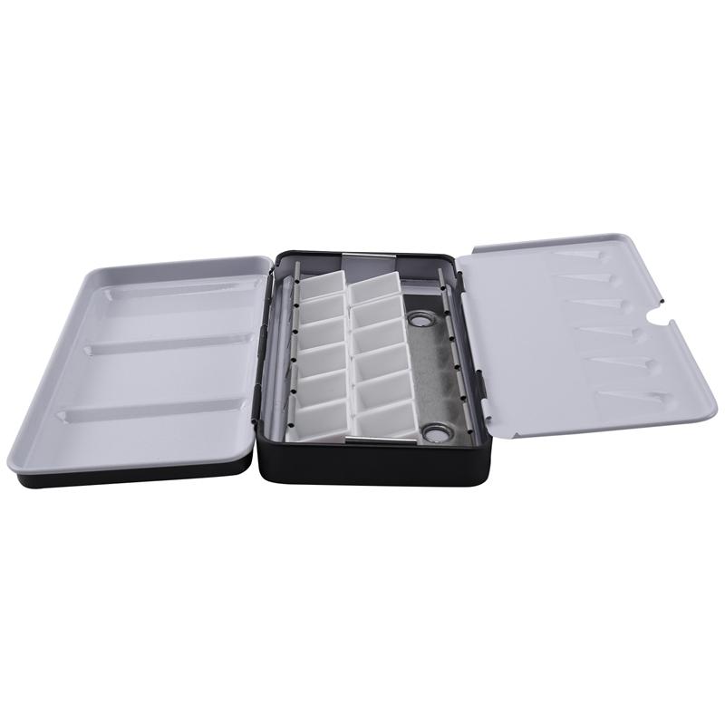 

Half Box [Small] with 12 Grids Watercolor Paint Tank Box Palette Painting Storage Paint Tray Palette