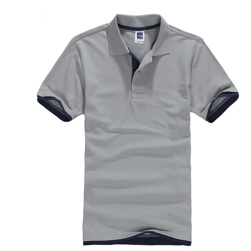 

Classic Short Sleeve T Shirt Men Summer Casual Solid T-Shirt Breathable Luxury Cotton Tshirt Jerseys Golf Tennis Men Camisa Tops Y200623, White blue