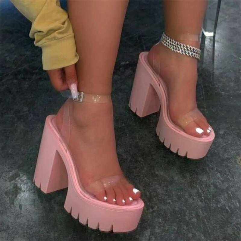 

Women's Designer Sandals 2021 Will See New in Broad Heels Big Female Size Casual High Fashion Shoes O8i0, 9002-02