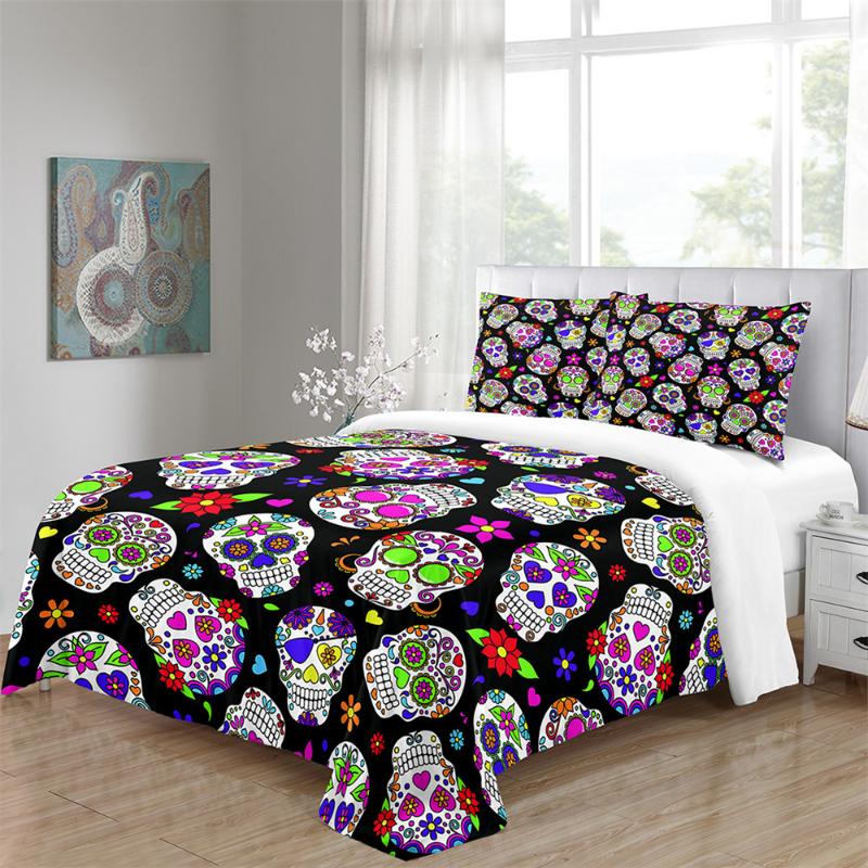 

Custom Pumpkin Halloween Cartoon Bedding Set  Full Queen King Size Comforter Cover Home Textiles 3 Piece Bed Linen Set, Duvet cover