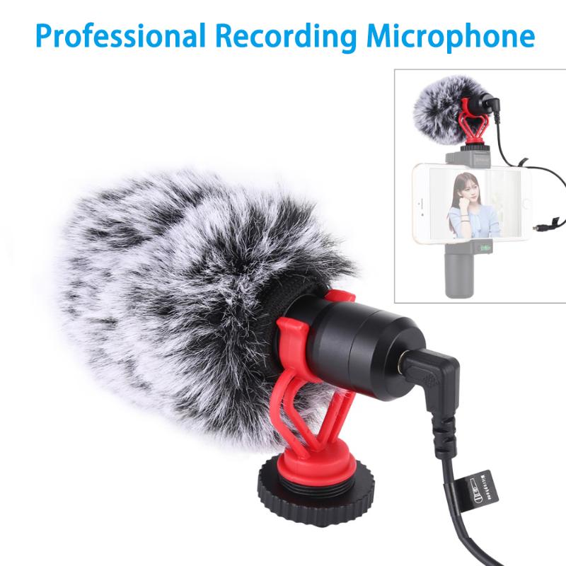 

Microphone Metal with 3.5mm Audio Cable For Huawei Smartphone for Canon Nikon Sony DSLR Camera Consumer Camcorder