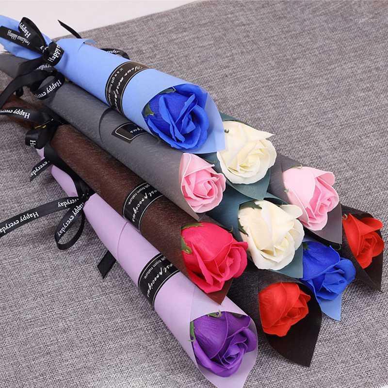 

1/5pcs Soap Rose Valentine Creative Gift Artificial Flower Bouquet Wedding Birthday Festival Party Decor Gifts Marriage Supplies1, B03