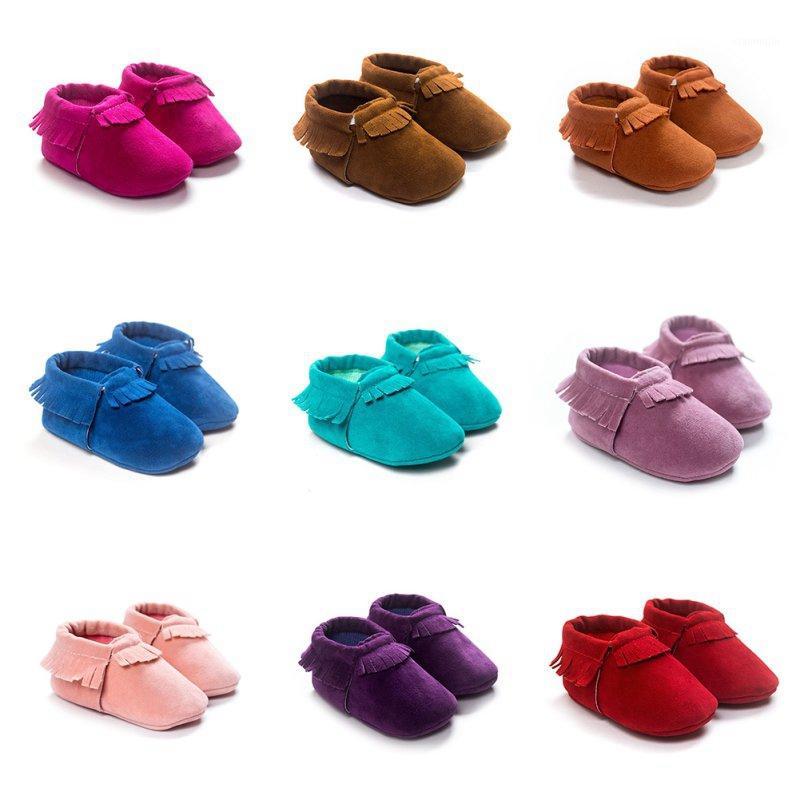 

Newborn Baby Infant Boys Girls Tassel Shoes Toddler Soft Sole Coral Velvet Baby Moccasins Shoes/ Crib Shoes PU1