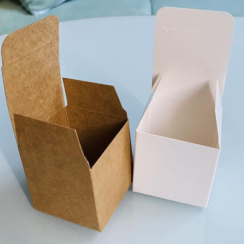 

10pcs Small Paper Gift Boxes Kraft Candy Box White Gift Packing For Wedding Birthday Party Decor Chocolate Cookie Box With Rope