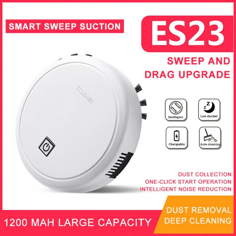 

Automatic Smart Vacuum Cleaner Robot Floor Cleaner With Brush Auto Rechargeable Smart Sweeping Robot Sweeping Mopping Machine