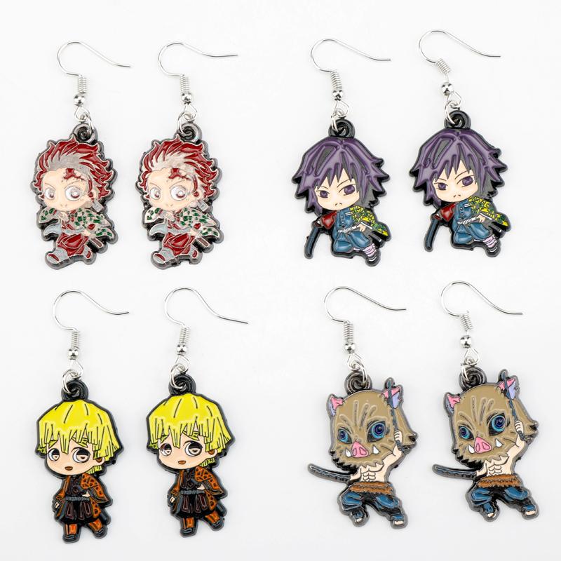 

Fashion Demon Slayer Earring Jewelry Anime Figure Drop Earring Cosplay JewelryWedding Decoration Gifts