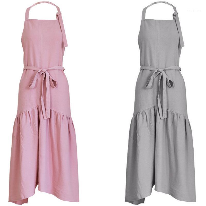 

Brief Nordic Wind Fairy Cotton Linen Cooking Kitchen Apron For Woman Dress Flower Shop Smock Hairdresser Bib1 Aprons