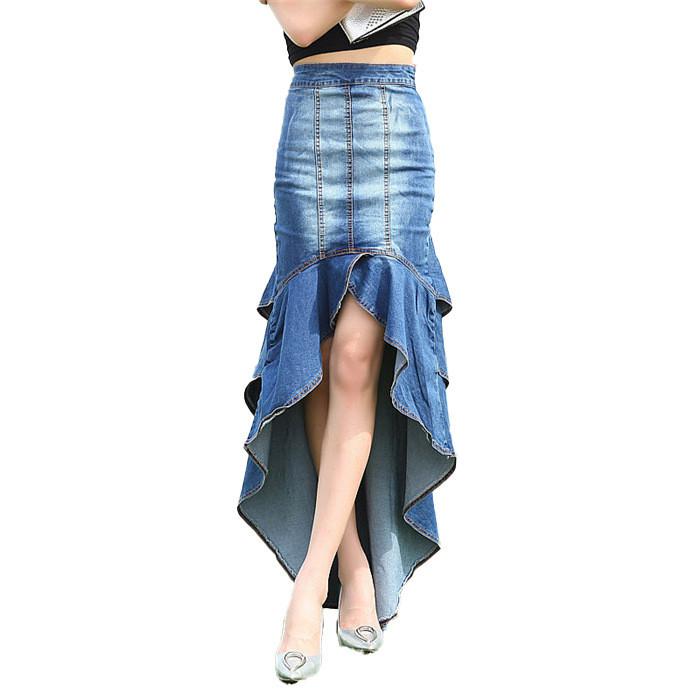mermaid jean skirt