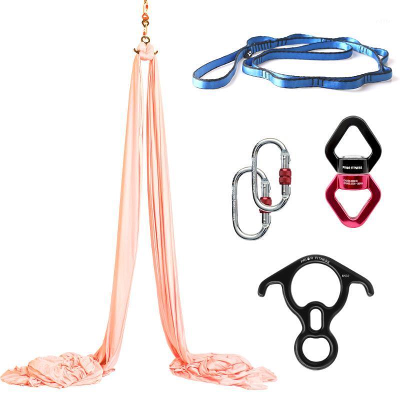 

18Yards/16.5m Set Aerial Silks for home gym Yoga Sling Extension Straps Antigravity Aerial Yoga Swing1, Gold