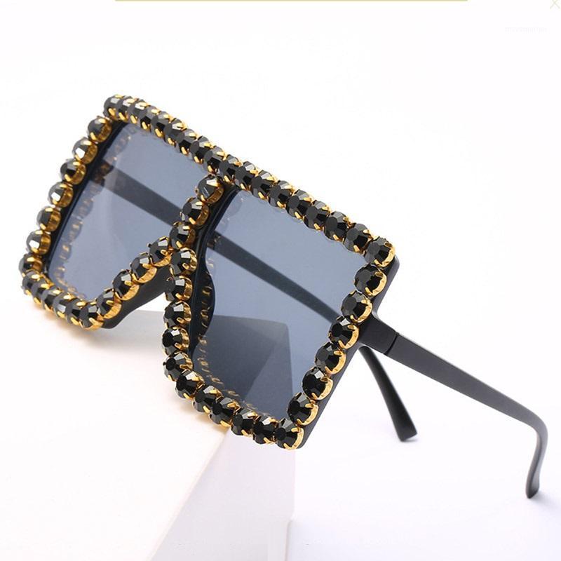 

Vintage Big Square Diamond Sunglasses Women Gradient Shades Oversized Luxury Fashion Female Male Sun Glasses UV4001