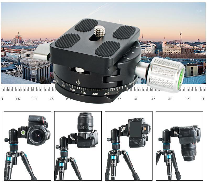 

Mini camera clamp dslr quick release clamp tripod plate mount clip panoramic rotating for arce adapter tripod camera1