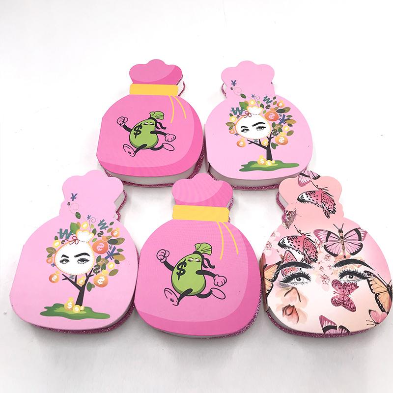 

3D Mink Lashes Package Dramatic Foam Lash Case 25mm Dramatic Lashes Package Cute Box Custom Logo