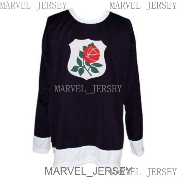 

Any Name Number Portland Rosebuds Custom Retro Hockey Jersey Black Size XS-5XL Men