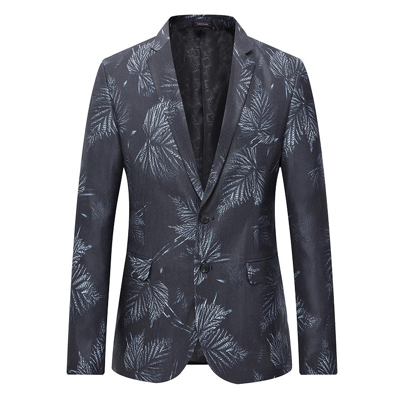 

2020 -6XL mens blazer jackets casual blazer men slim fit floral new arrival casual male, Clear