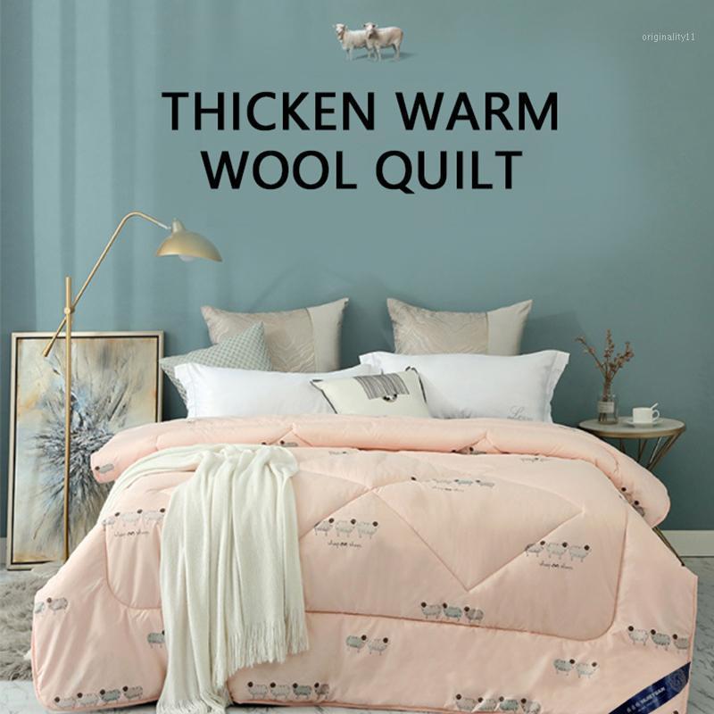 

2020 New Bedding Spring Autumn Quilt Wool Blankets Cartoon Comforter Bed Cover Quilting Home Textiles Suitable for Adults Kids1, 01