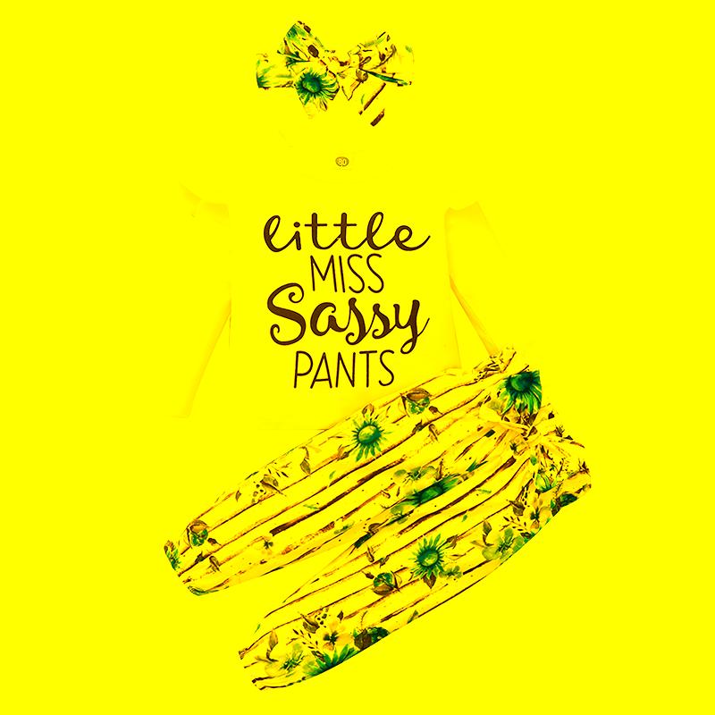 

Clothing Sets Lovely Baby Girl 3 Pcs Set, Long Sleeve Round Neck Lettering Tops Bow Knot Elastic Waist Printed Pants Headband, White