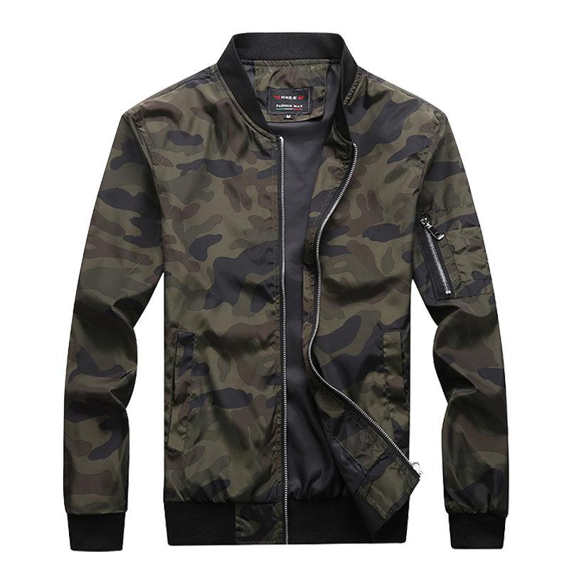 Men's Jackets 2023 Autumn Camouflage Male Coats Bomber Jacket Mens Brand Clothing Outwear Plus Size