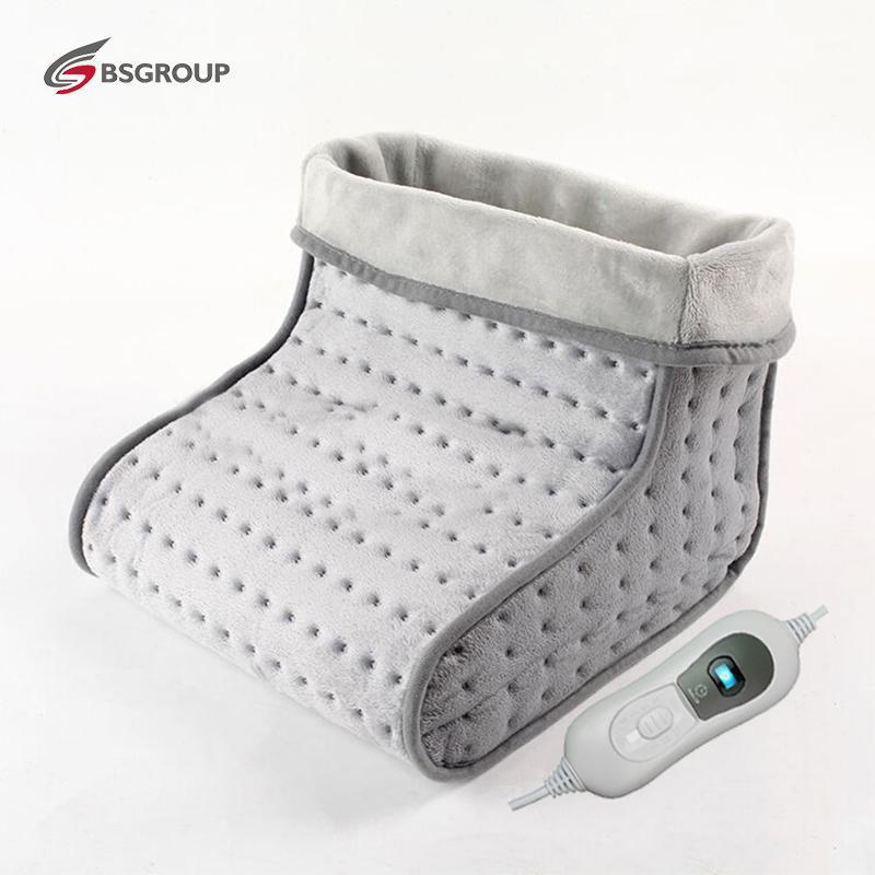 

220V - 240V 100W Portable Soft Synthetic Wool Liner and Microplush Cover Washable Electric Foot Warmer Heated Booties EU Plug1