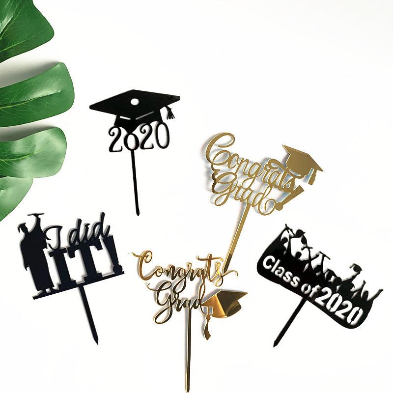

Class of 2020 Cake Topper Congrats Grad I Did it Acrylic Cake Topper For Graduations Students Celebrate Party Decorations