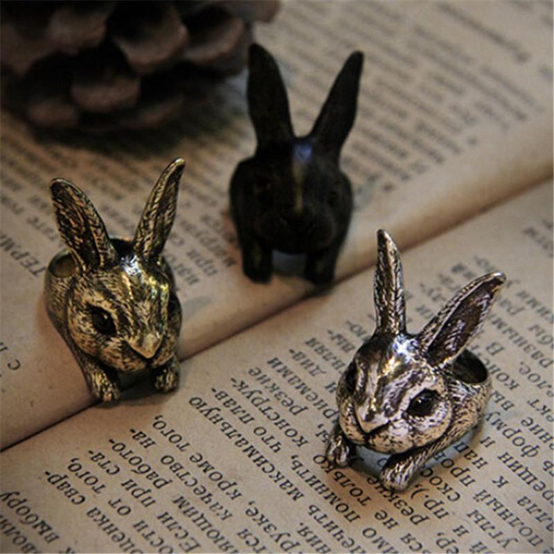 

Vintage new design new product cute animal rings adjustable retro animal ring