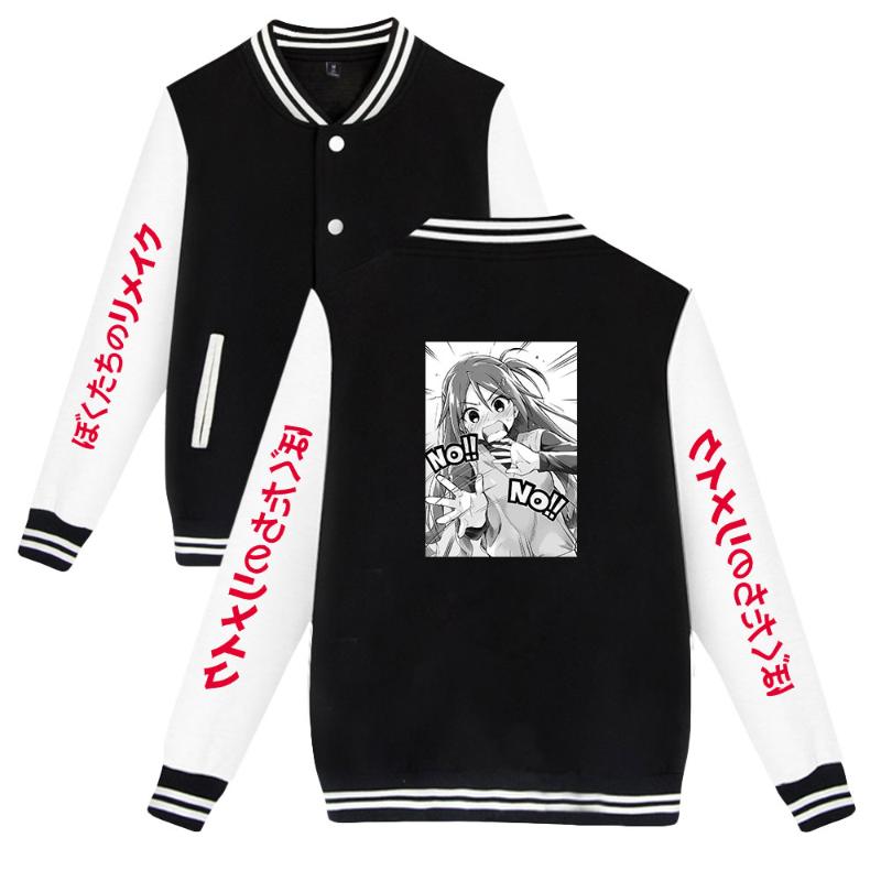 

Men's Jackets 2022 Anime Remake Our Life 2D Print Baseball Sweatshirt Casual Jacket Men Women Clothes 1, Black;brown