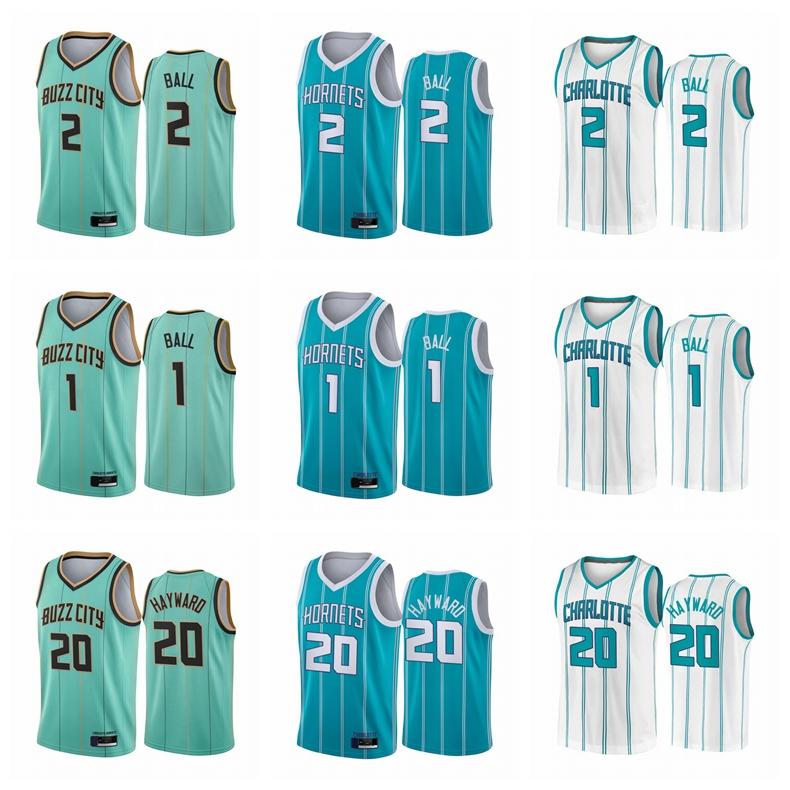 

Charlotte Hornets Men LaMelo Ball Gordon Hayward 2020/21 Swingman City Basketball Jersey Black New Uniform