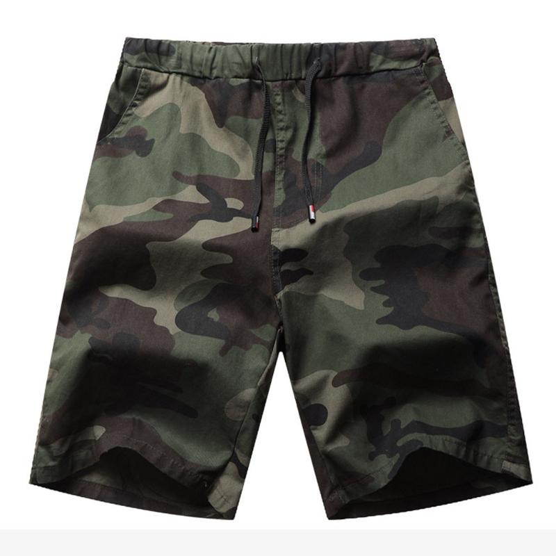 

NEW Men's Camo Cargo Shorts Cotton And Linen Jogger Loose Short Pants Casual Linen Beach Casual Sports Shorts, Army green
