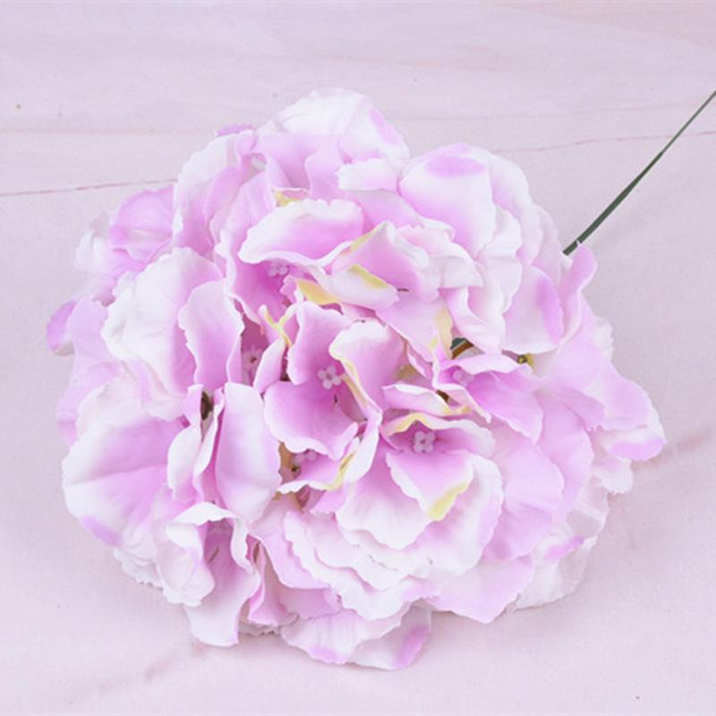 

Hot Simulation Artificial Flower Fake Hydrangea Macrophylla DIY Decoration for Wedding Party MDD88, Dark pink