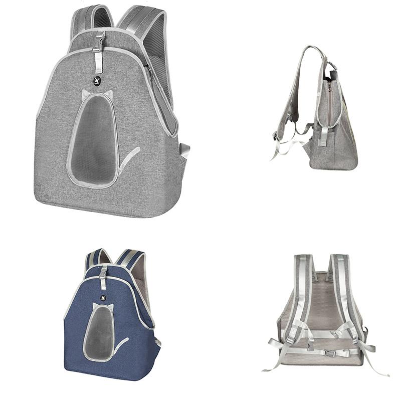 

Outdoor Cat Mesh Carrier Backpack Breathable Pet Bag For Dogs Fashion Portable Carrier Bags Comfort for Small Medium Dog