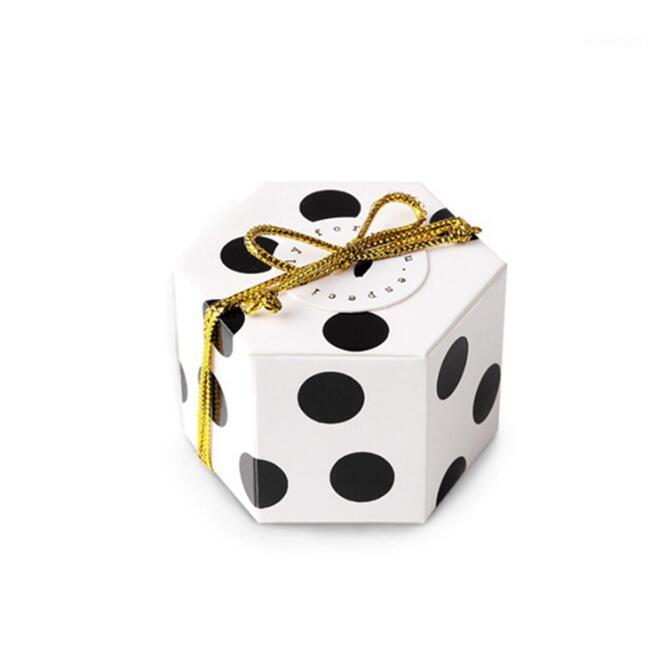 

4.8x2.5x3cm Small Hexagonal box manual carton candy Gift Candy Box Wedding Party Favor paper1
