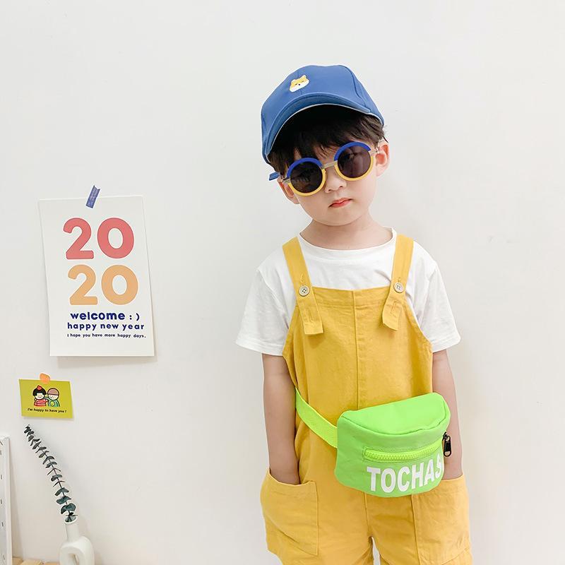 

2020 New Kids Korean Shoulder Fanny Pack Letters Printing Children's Chest Bag All-match Fashion Messenger Bag Waist Belt Bags1, Yellow
