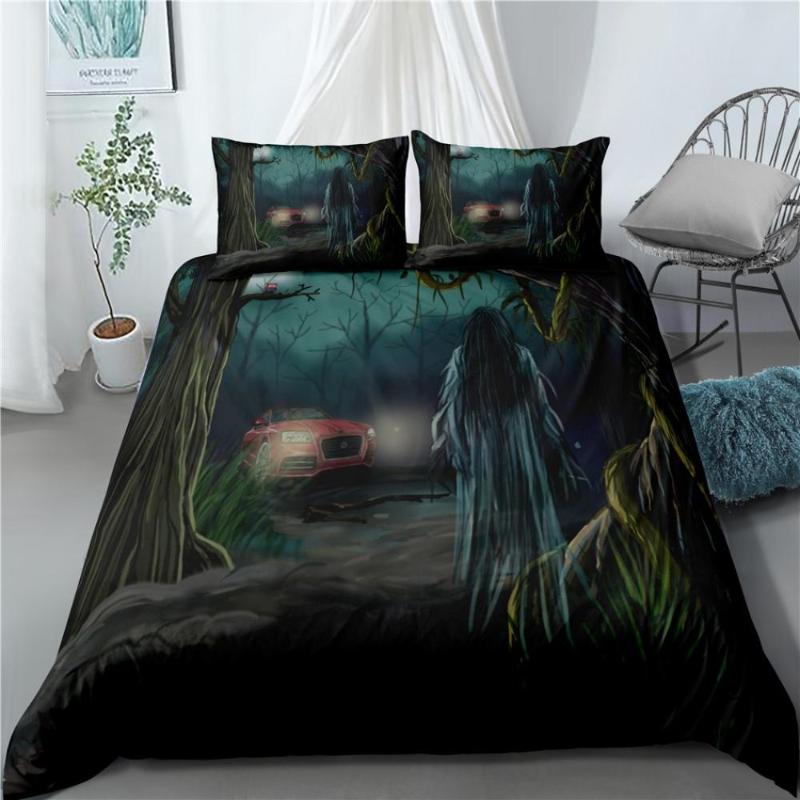 

Home Decoration Moon Quilt Covers Pillowcase Single Double Full Queen Duvet Cover Set Dark Moon Night Dark Sky Bedding Sets, As picture