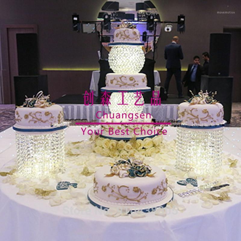 

Acrylic crystal 4tier suspended cake stand,guangzhou cake stand , metal holders , birthday deco stand set1