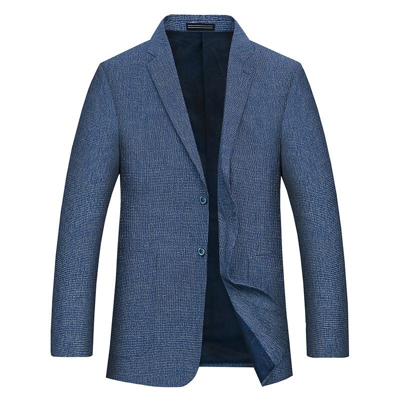 

Plus Size 7xl 8xl 9xl Smart Casual Suit Men Single Breasted 100% Polyester Full Men Blazer Blue