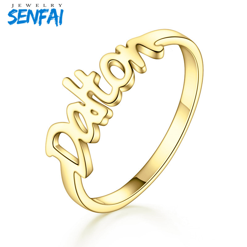 

Personality Custom Jewelry Fashon Trendy Custom Name Ring Stainless Steel Rings for Couple Lover Best Gift Top Quality