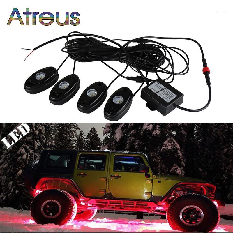 

Atreus 1Set 9W Car Led Rock Lights RGB car-styling For ATV SUV Truck Tractor Boat 4WD Motorcycle LED Atmosphere Lamp APP Control1
