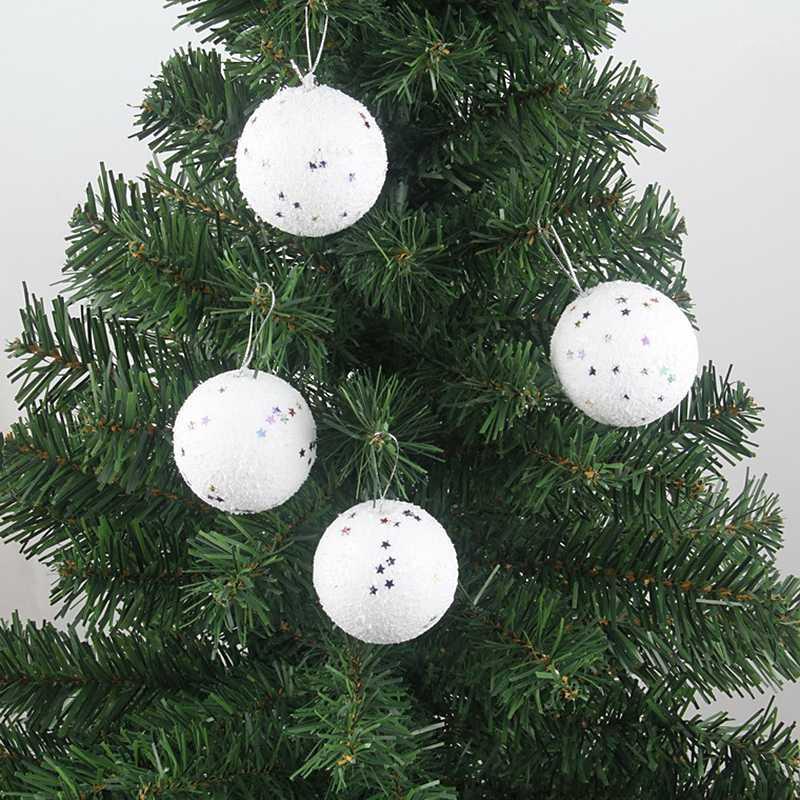 

White 6 Pcs Christmas DIY Snowball Balls For Home Decor Tools Party Ornaments Xmas Christmas Tree Hanging Decoration Product1